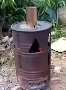 เตาเผาขยะไร้ควันถัง200ลิตรท่อสูง กว้าง6นิ้ว เผาไหม้เร็วยิ่งขึ้น ลดมลพิษ ควันน้อยกว่าการเผาทั้วไป ใช้งานง่าย และสะดวก เตาเผาขยะ เตาเผาขยะขนาดเล็ก - Lazada