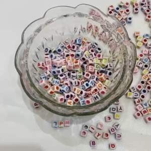 100G Hạt Khắc Chữ Làm Vòng Tay Handmade Đủ Kiểu