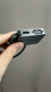 Bộ chuyển đổi Type-C sang HDMI+VGA+USB3.0+PD PD2.0 sạc nhanh 100W 4 trong 1- Hàng chính hãng bảo hành 18 tháng