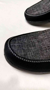 DENZEL DZ 091 Sepatu Sendal Pria Bustong Men Sandals Abu Hitam - SEPATU PRIA - SANDAL PRIA