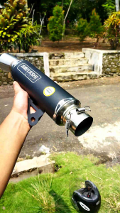 Silincer Knalpot Samlong Amitashi Blackdoff inlet 38 mm dan 50mm Nmax Aerox PCX Vario Scoopy Beat