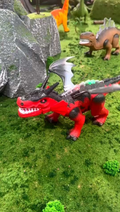 Dragon Toys Roaring Electric Dinosaur Toy Fire Dragon with Authentic Sound Effects Ideal for Kids