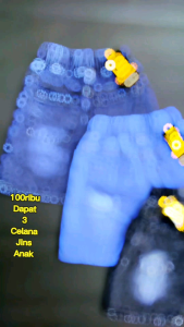 Paket 3 Pcs Celana Jeans Pendek Anak Laki-Laki Usia 1-12 Tahun
