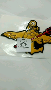 Stiker Kopaska Katak Embos Timbul 8cm Waterproof Premium AlFatih Army