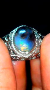 Cincin Batu Kalimaya Banten Natural Jarong Bahan Mineral