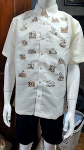 polo barong iconic design full open | modern barong