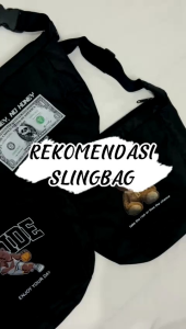 Tas Selempang Pria Distro Anti Air Bahan Import Waistbag Waterproof Sporty Model Terbaru