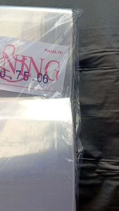 Plastik PP Bening Tebal 06 Ukuran 30x75 Kemasan Makanan