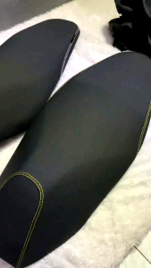 Cover Jok Motor Polos Amplas Kasar (Pakai Karet) Variasi Jahit Benang Warna Motor Vario Beatdll