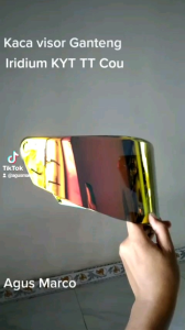 Kaca visor flat Iridium WINE KYT TTC Course