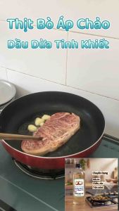 Dầu dừa nấu ăn tinh khiết nguyên chất 1000ml chuyên dụng cho nấu ăn chiên xào trộn salad làm bánh và các món ăn khác. An toàn cho sức khỏe