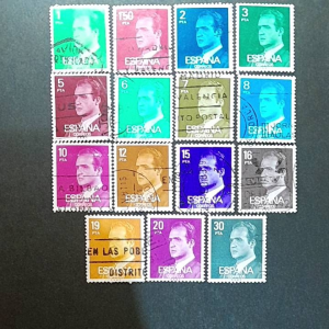 Prangko Spanyol klasik koleksi Kuno 15 pcs Campur USED