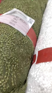 Murah! (COD)Terbaru!New desain! Bahan kebaya tille bordir melati motif terbaru!!!!