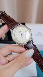 ĐỒNG HỒ NAM CHÍNH HÃNG Orient RA-AP0105Y30B Automatic Trắng Ngà Classic Bambino Small Seconds Brown Leather For Men