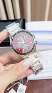 ĐỒNG HỒ NAM CHÍNH HÃNG Seiko SSC771P1 Solar Chronograph Red Dial Silver Stainless Steel For Men Sapphire