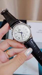 ĐỒNG HỒ NAM CHÍNH HÃNG Orient RA-AP0104S30B Automatic Bambino Small Second Silver Case Black Leather