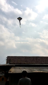 Layangan Kain Pantai Motif Ular Cobra Jumbo