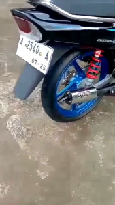 Knalpot Suzuki Tornado Gx Gs Standar Racing Lambung Hitam Tameng Kyx Racing