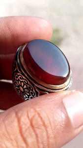 cincin batu yaman ahmar 100% natural kualitas ajib