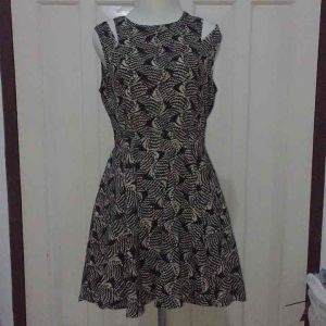 Dress Bunga Besar Cantik Premium