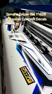 YAMAHA SNIPER 155 Y16ZR MALAYSIAN CONCEPT DECALS (WATERPROOF LAMINATED FADE PROOF)