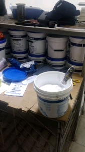 Bay trét bột bả inox cán gỗ kiểu Nhật khổ 5cm-12cm-10cm - Sơn bả nghệ thuật