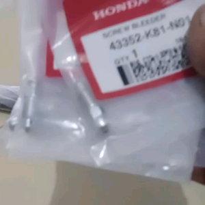 Pemilihan Baut Pembuangan Minyak Rem Beat K1A & Beat Sporty Revo 110 F1 Scoopy Original