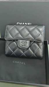 Chanel Classic Small Flap Wallet in So Black