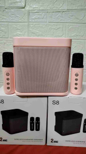 Bluetooth Speaker Portable Karaoke 2 Wireless Microphone