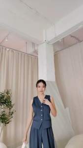 New Vincy Korea Set 🩷เซทวินเทจสุดฮิตคร่าา มาแรงมาก กางเกงเอวสูง ทรงสวย บอกเลยเช็ทนี้เป๊ะสุด ต้องมีติดตู้