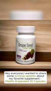 Vitalife Grapeseed 30 Capsules for Blood Circulation