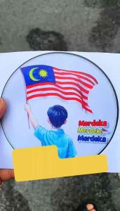 🇲🇾Jalur Gemilang Malaysia Windshield Static Cling Car Sticker Tampal Dalam Interior atau Luar Exterior Cermin Kereta