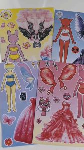 Set 8 sticker phối trang phục cho nữ hoàng Sprunki