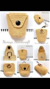 Naraya Arraya กระเป๋า เอนกประสงค์ 2.5*2.5 นิ้ว Handmade