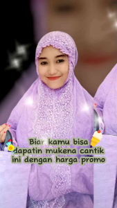 Mukena Terusan Dewasa Katun Bentol Premium Hias Swaroski