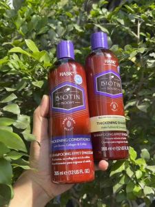 Dầu gội và dầu xả Hask Biotin Boost chai 355ml
