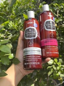 Dầu gội và dầu xả mềm mượt tóc Hask Keratin Protein Chai 355ml