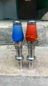 Tuas Tongkat Shift Gear Knob Manual Persneling Mobil/Truck Universal Stainless Steel Akrilik