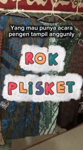 READY ROK PLISKET BATIK // BAWAHAN KEBAYA // WISUDA // KARNAVAL // KONDANGAN