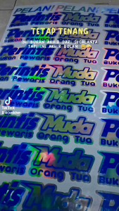 Stiker Perintis Muda & Cutting Sticker Motor