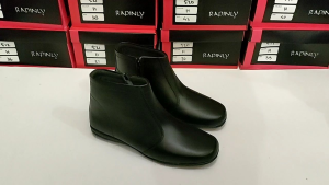 Sepatu Boot Flat Datar Wanita Kulit