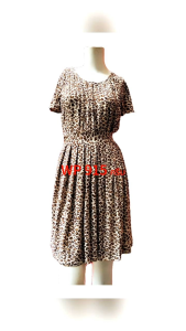 ชุดเดรสWCR ผ้ายืดเรย่อยเกาหลี Free size WP915