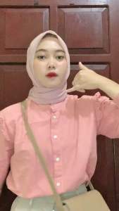 Yurim Blouse Ruffle - Atasan Wanita - Kemeja Linen Basic Lengan Panjang