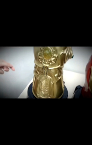 Infinity Gauntlet Coin Bank (stones shine with batteries when deposit coin)