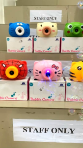 Mainan bubble Camera Bubble gelembung lampu dan musik