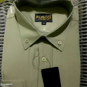 KEMEJA PRIA FORMAL FUSCO SAGE GREEN/KEMEJA POLOS LENGAN PANJANG