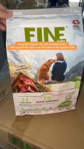 (VOUCHER 30% DATE 5 THÁNG- 1.36kg) FINE – Thức ăn hữu cơ tự nhiên dòng cao cấp cho chó mọi lứa tuổi vị thịt cá/thịt cừu/thịt bò nhập khẩu Hàn Quốc