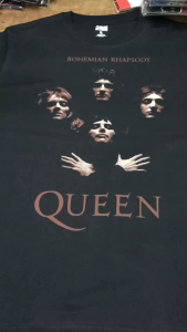 Kaos band Queen Bohemian Rhapsody legend T Shirt distro pria rock n roll