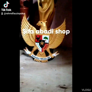 Pajangan dinding burung garuda Panjang 25 cm