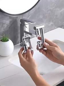 ก๊อกน้ำวัสดุโลหะผสมสามารถหมุนได้ 1080 ° ก๊อกน้ำแขนกลสะดวกในการซัก ก๊อกน้ำในห้องน้ำ ก๊อกน้ำห้องครัว ก๊อกน้ำอ่างล้างจาน